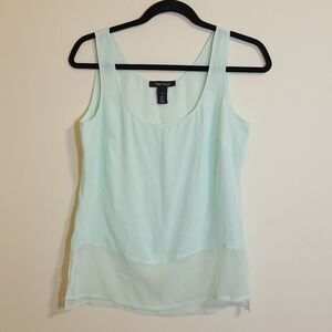 White House Black Market pastel green tank top sz XS